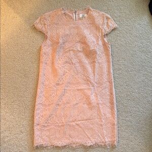 Soft Pink/Blush Lace Mini Dress